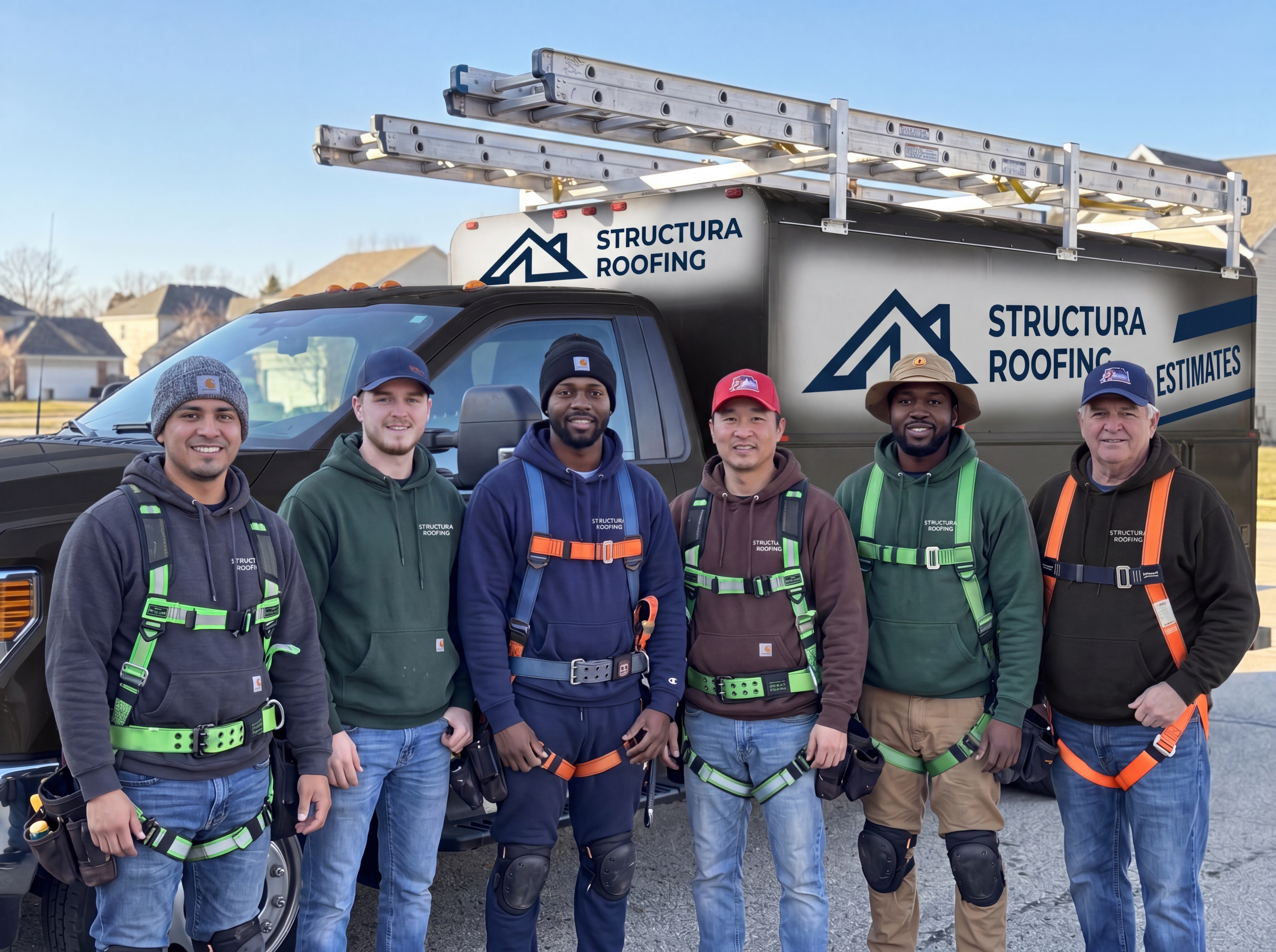 Structura Roofing team