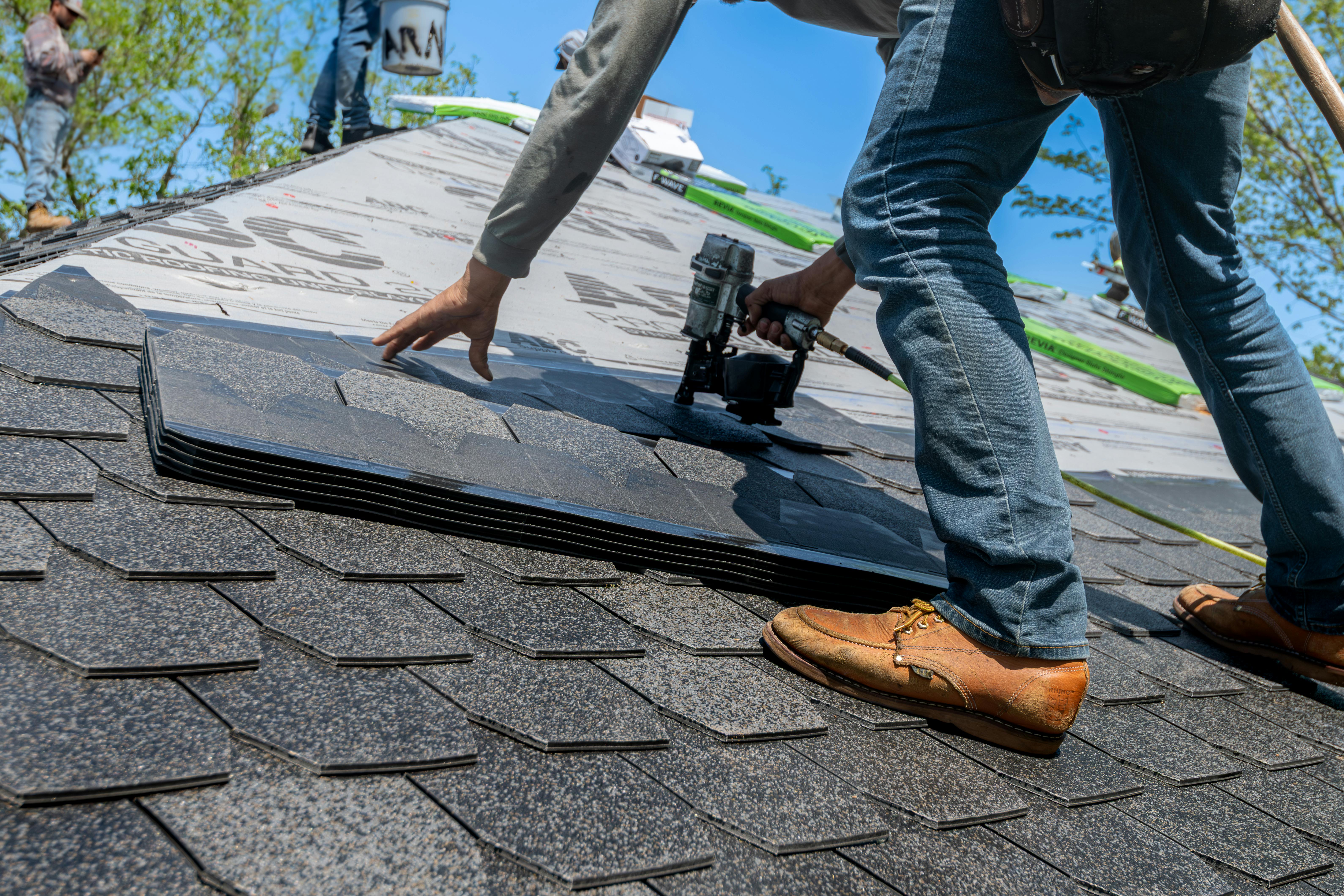 Shingle replacement work